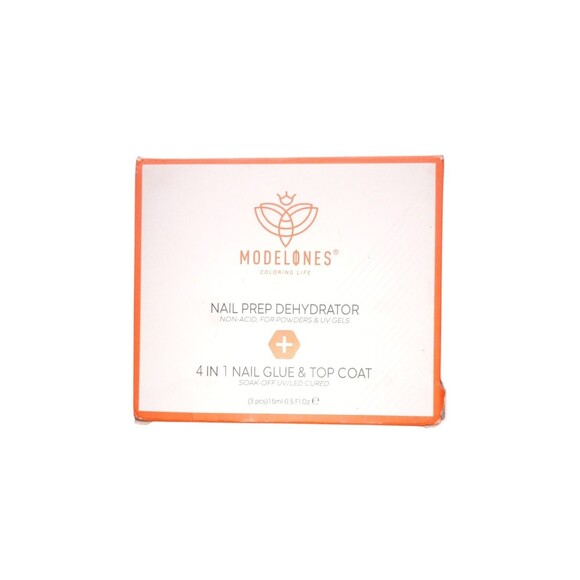 Modelones Nail Prep Dehydrator  + 4 In 1 Nail Glue And Top Coat - Picture 1 of 5